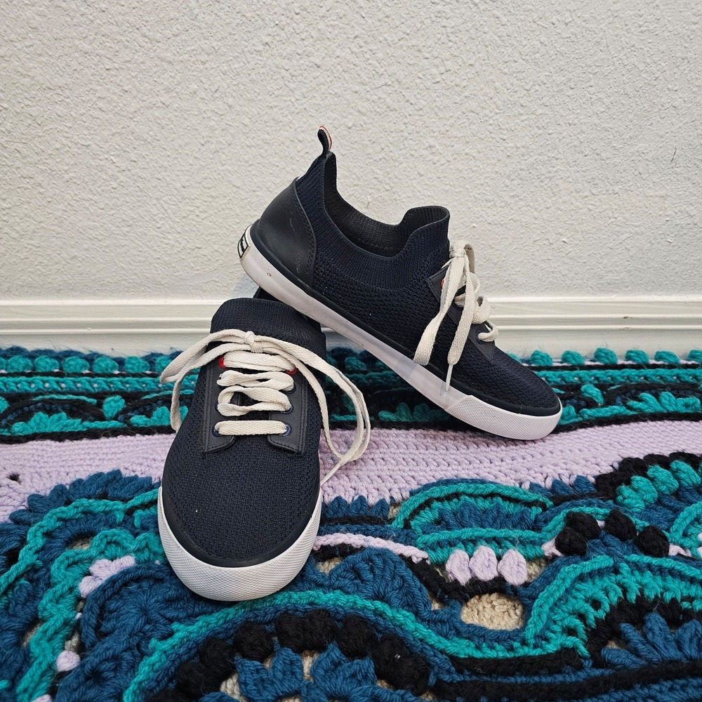 Tommy‎ Bahama Navy Blue Knit Sneakers Men's Size 8.5
